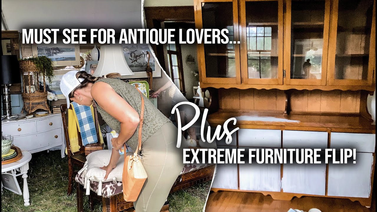 Antique Decor Shopping in Northern Michigan! + A Facebook Marketplace Furniture Flip and Decorate!