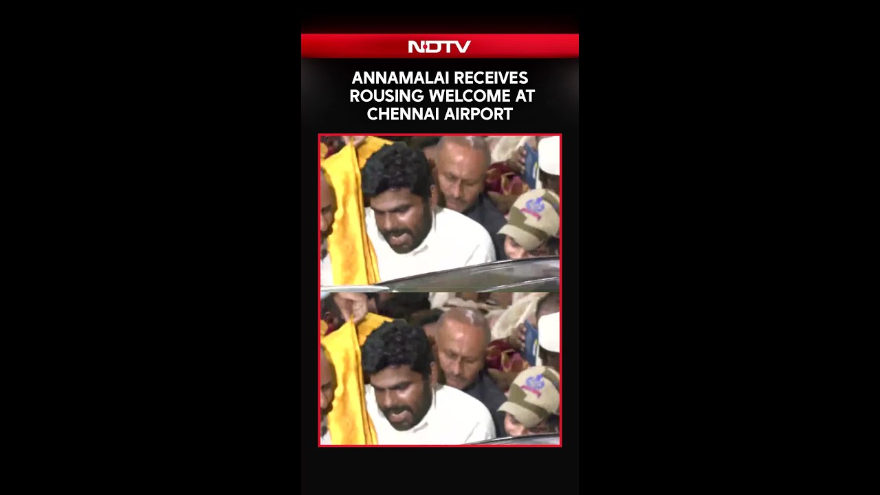 Annamalai Gets A Rousing Welcome At Chennai Airport After Quitting BJP