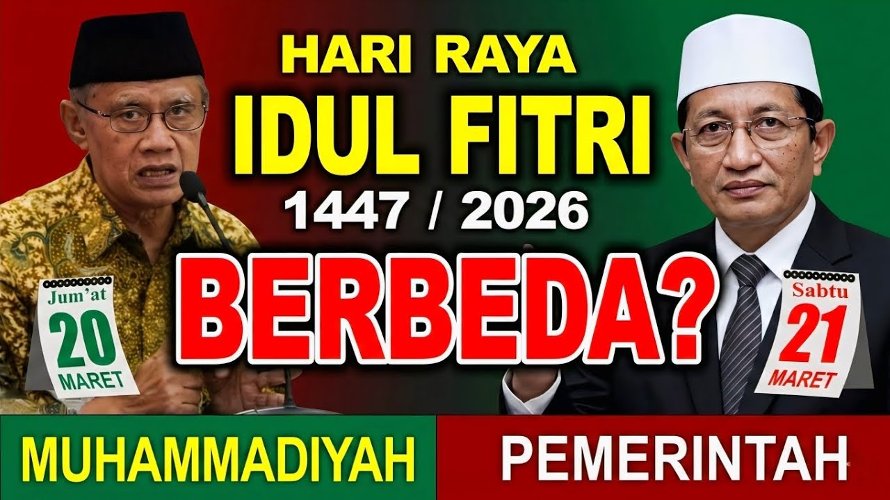 Hari Raya Idul fitri 2026 Jatuh Pada Tanggal - Ada Potensi Beda Idul Fitri Muhammadiyah & Pemerintah