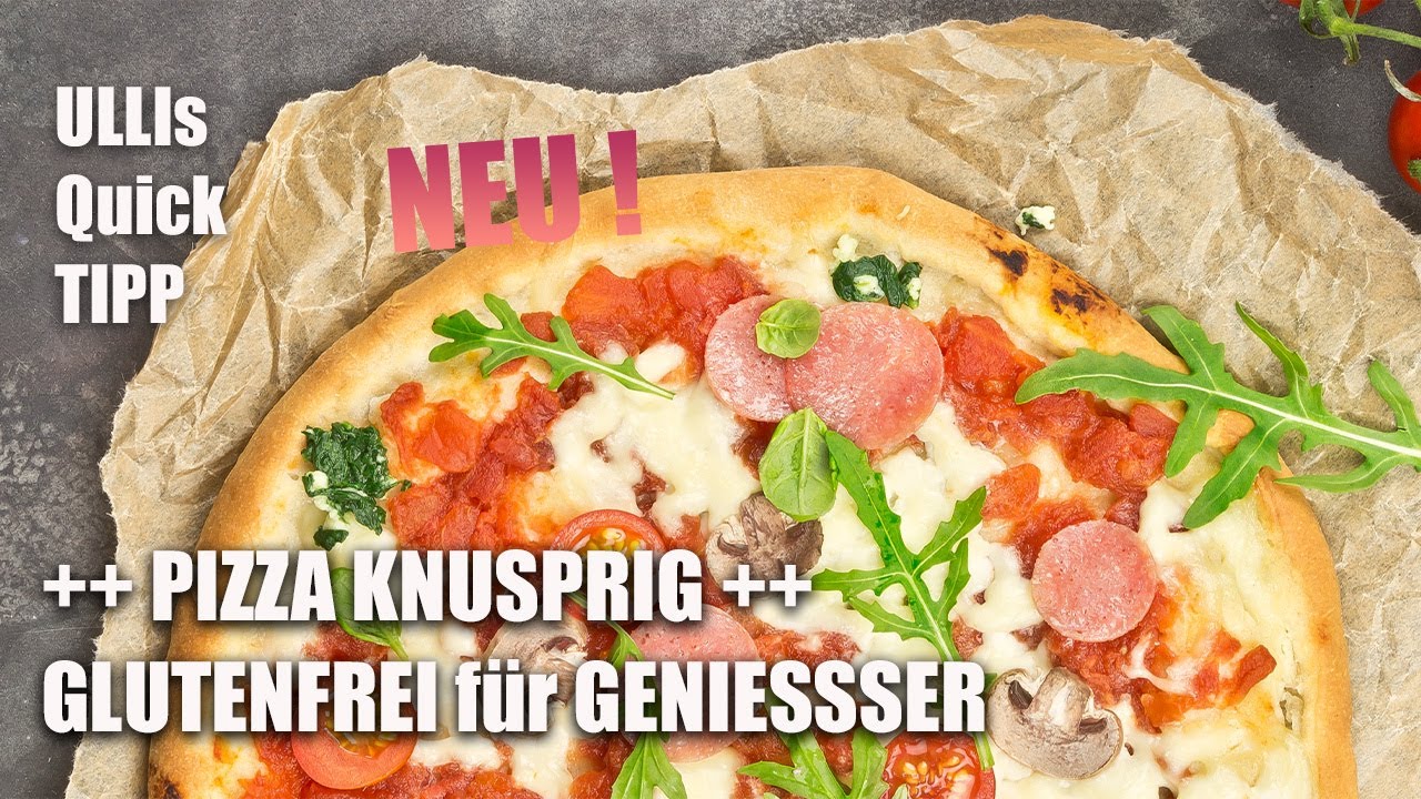 PIZZA KNUSPRIG und glutenfrei | Zubereitung Pizza-Teig für glutenfreie Genießer Mit/Ohne PIZZA-STEIN