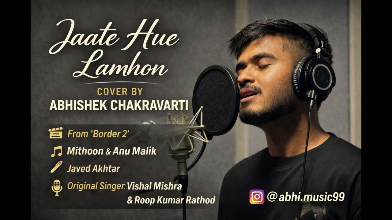 Jaate Hue Lamhon | Cover by Abhishek Chakravarti 🎤 | Border 2 | Mithoon | Anu Malik