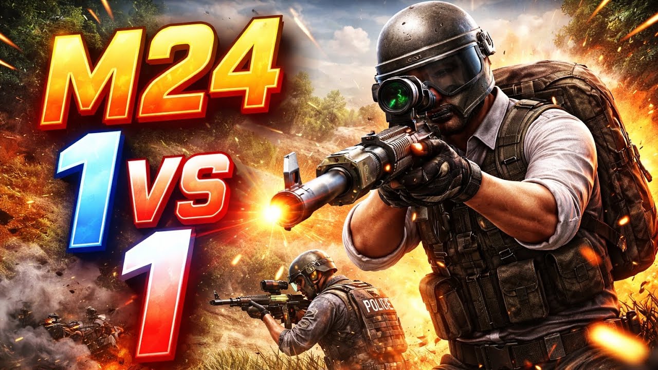 Pubg Mobile Wow m24 1 vs 1 