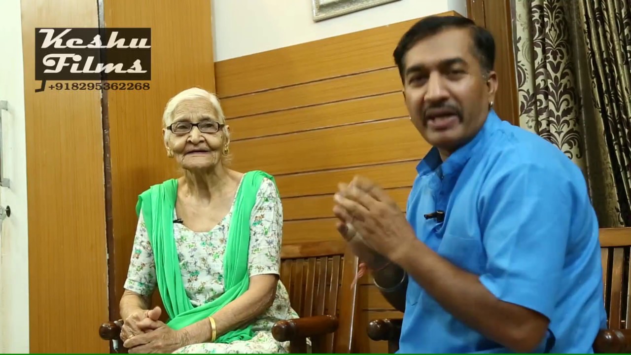 PARTITION OF INDIA 1947. SMT. RAJRANI KAKKAR  FROM GOJRA (SHORKOT) PAKISTAN WITH VIKAS SHARMA