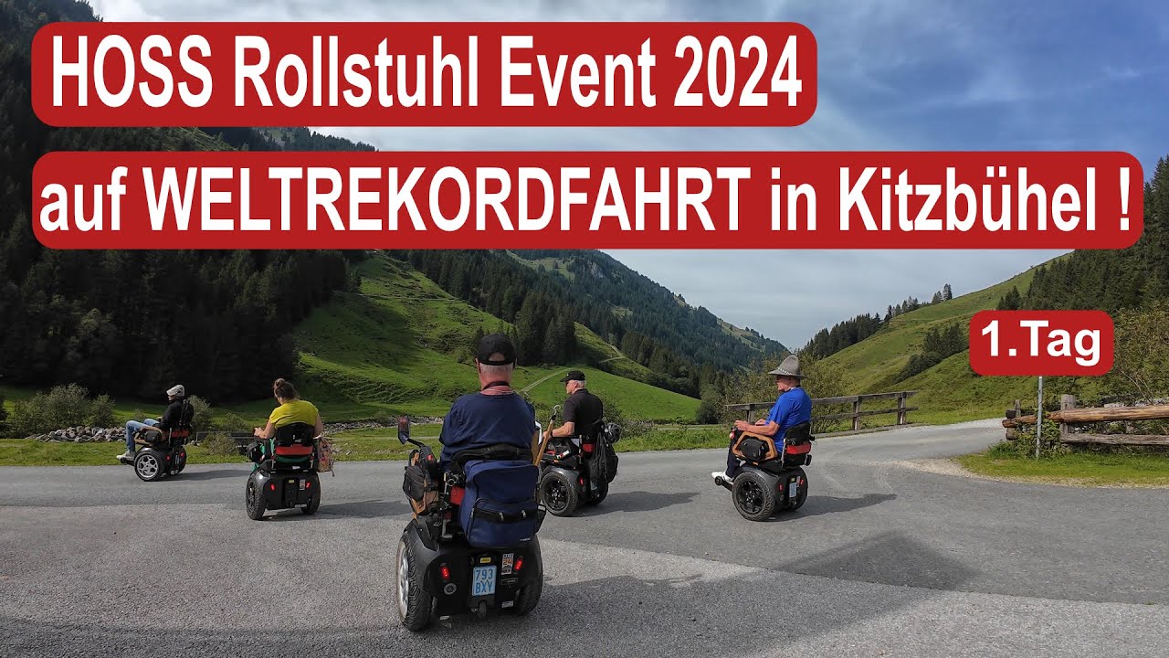 HOSS Rollstuhl Event 2024, Weltrekordfahrt in Kitzbühel, Tirol, 1. Tag, Schaukäserei Kasplatzl