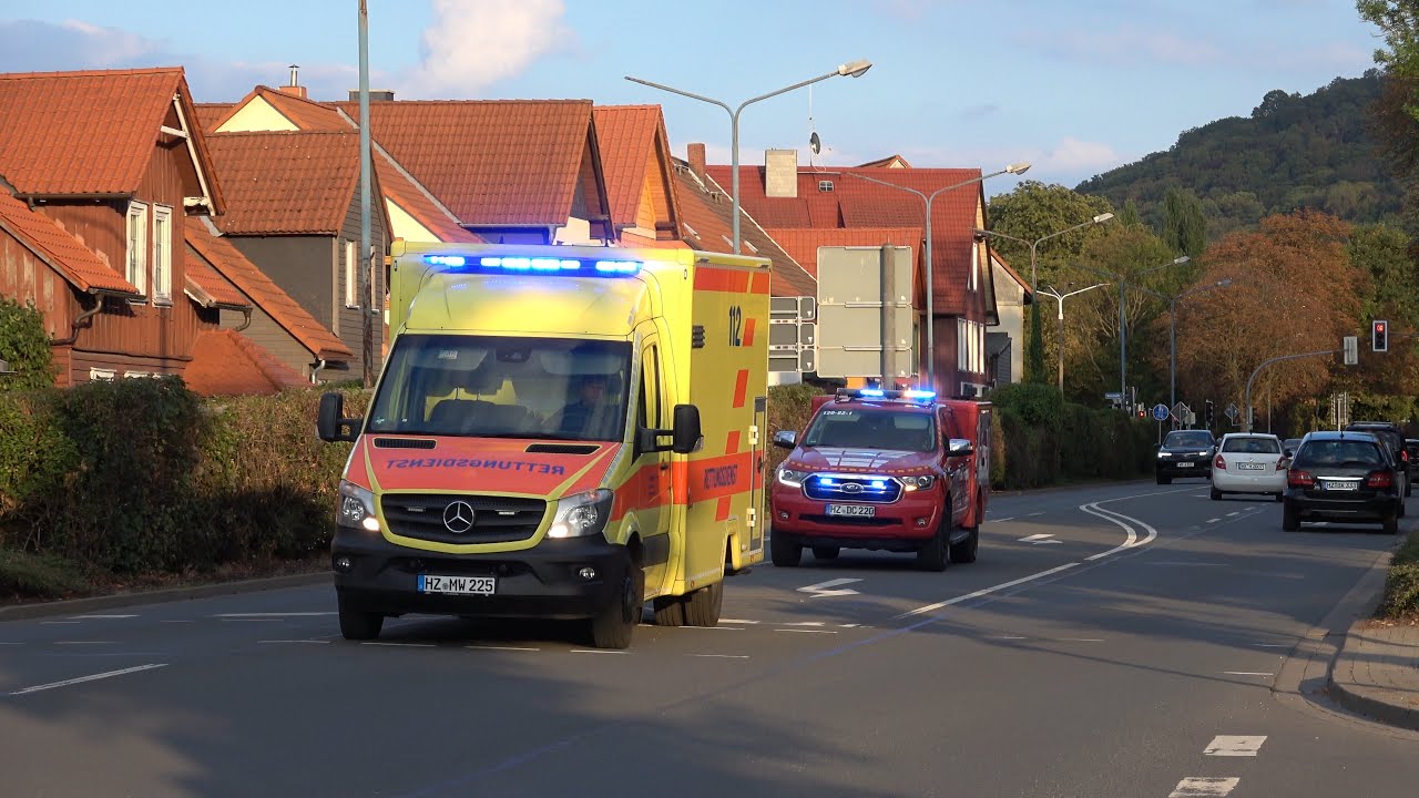 [Neuer RTW 83/3 + Reserve-RTW] #Einsatzfahrten 🚑💨 Eigenbetrieb Rettungsdienst LK Harz RW Wernigerode