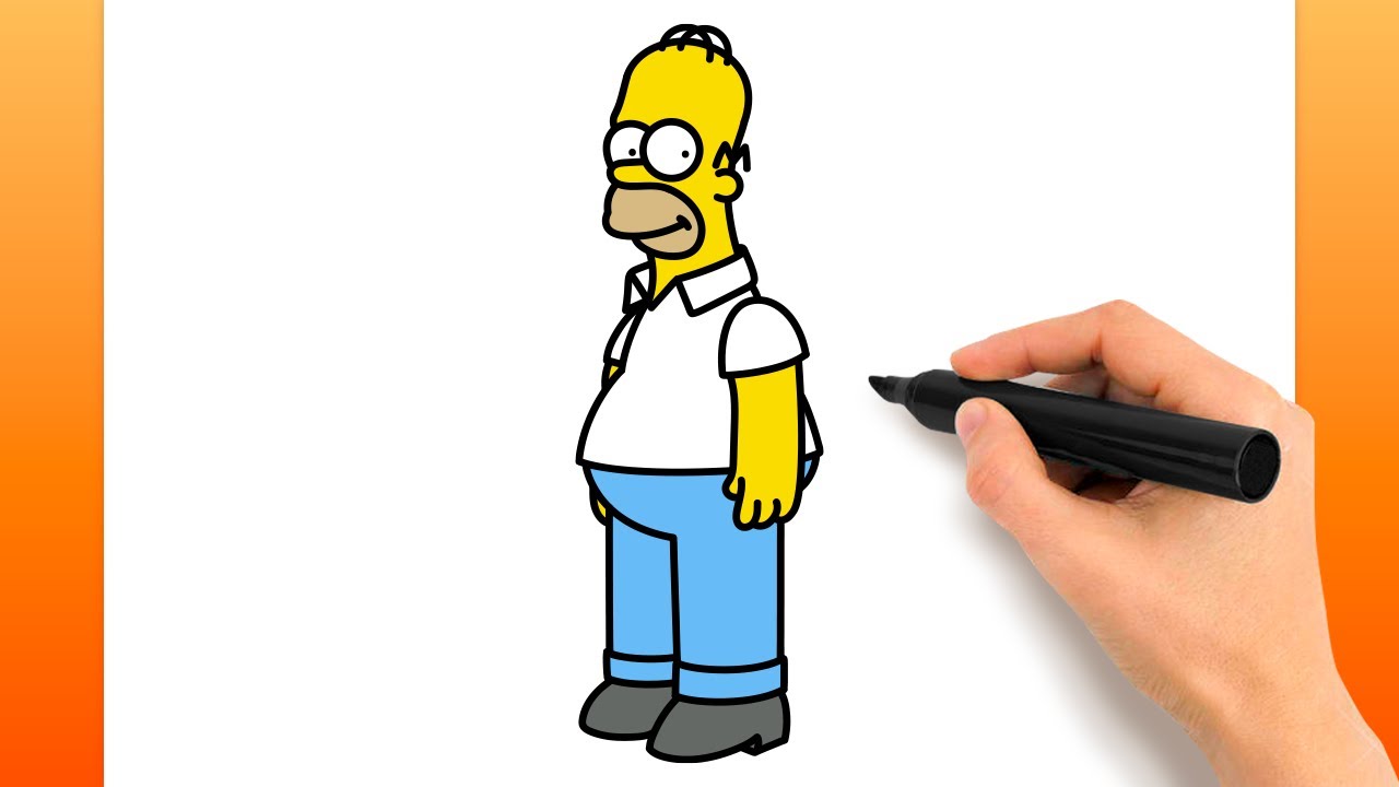 Comment Dessiner Homer Simpson (Tutoriel De Dessin Facile)