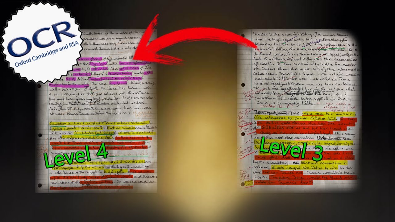 How to get 100% OCR alevel law 20 marker