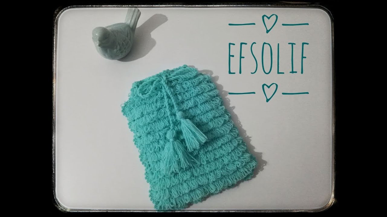 Püsküllü Kese Lif/lif yapımı/lif modeli/lif yapımı ve anlatımı(Tasarım:Modern Crochet)