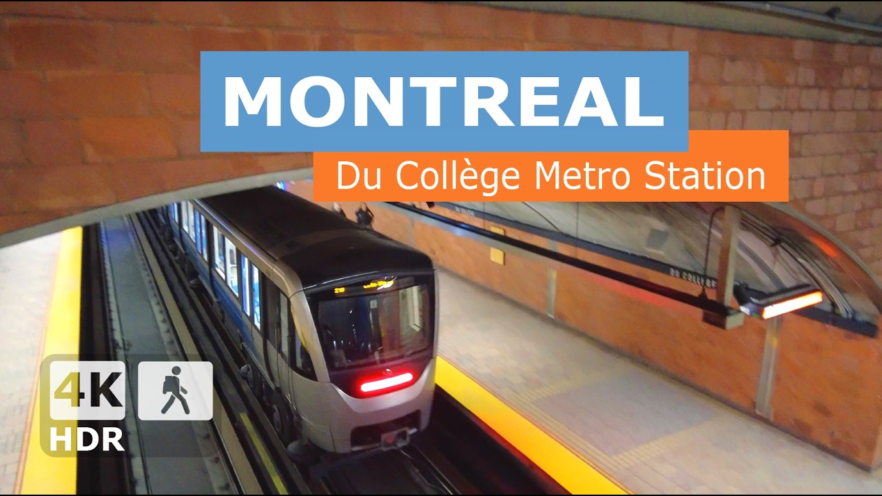 [ 4K ] Du Collège Metro Station Walking Tour | 🟠 Orange Line | Montreal, Quebec, Canada 🇨🇦 2025