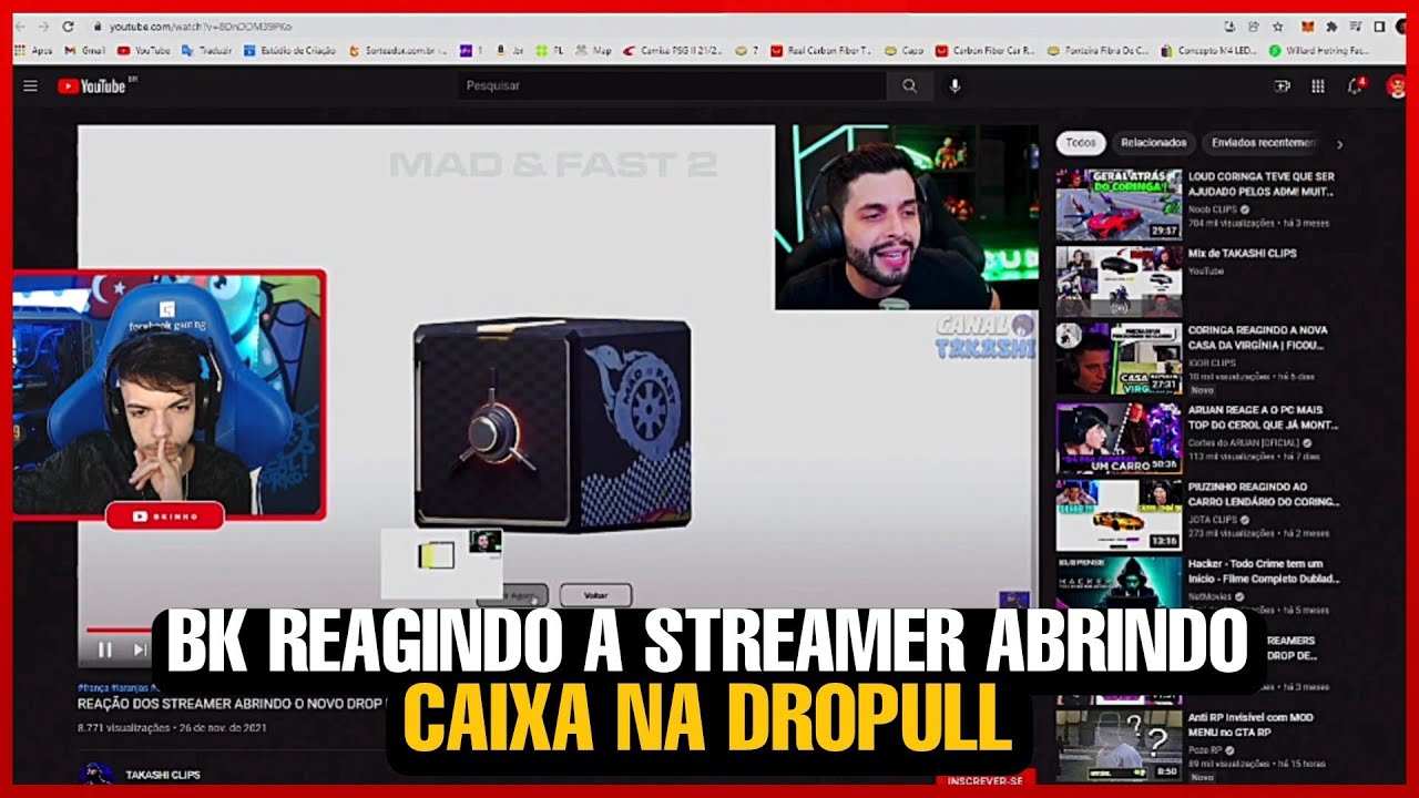 BK REAGIND0 A STREAMER ABRIND0 CAIXA NA DR0PULL &bull; FC BKINHO CLIPES