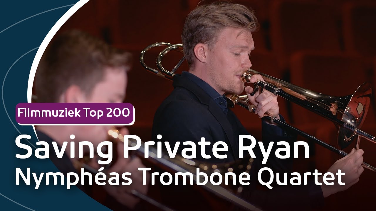 Filmmuziek: Nymphéas Trombone Quartet speelt Saving Private Ryan van John Williams | NPO Klassiek