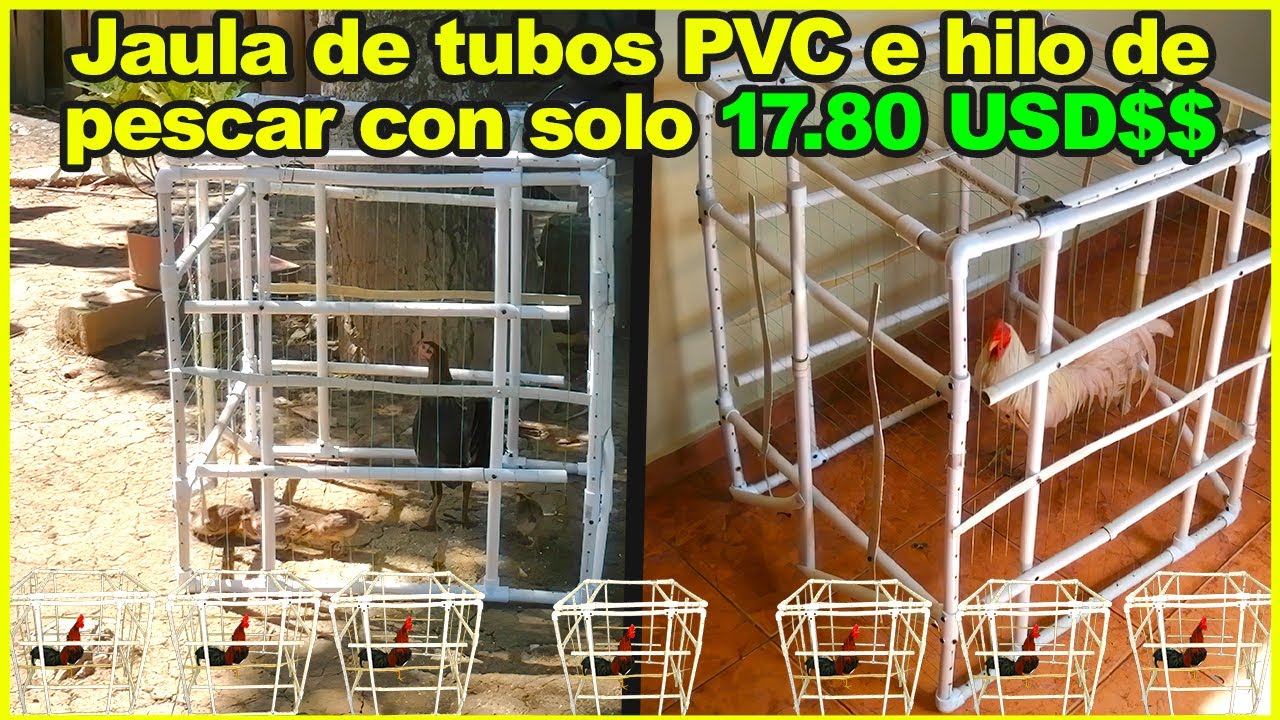 Como hacer una jaula de tubos PVC para gallinas🦃, gallos,🐓 patos 🦆guineas y otras aves😱😱😱