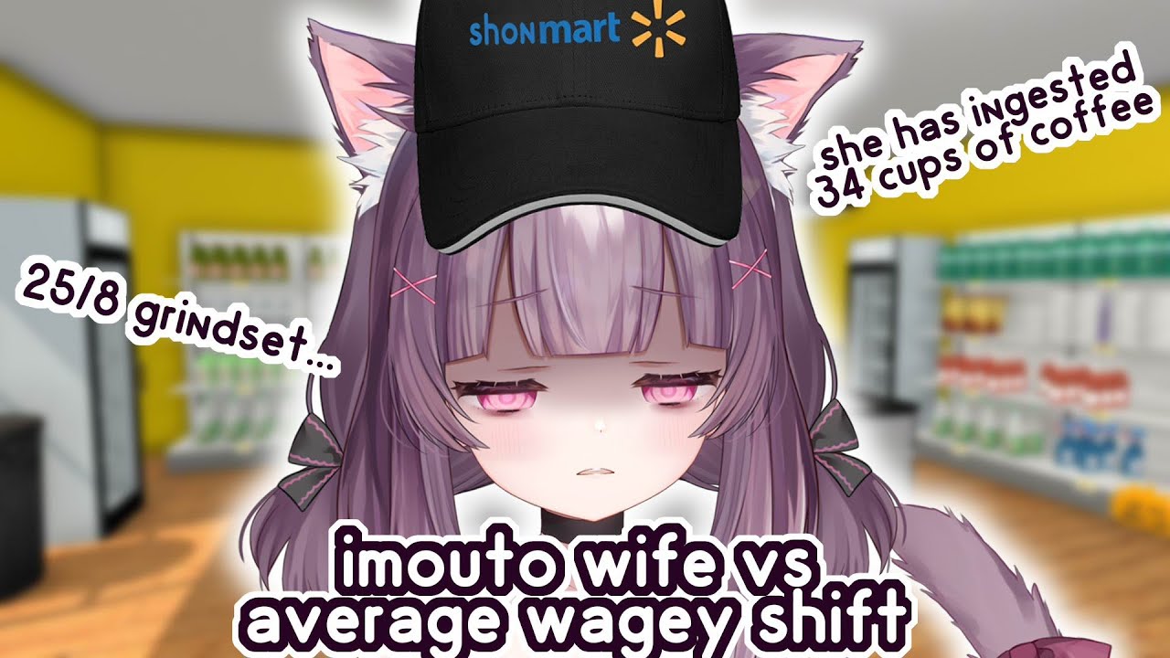 9 HOURS AT SHONMART... ANYTHING BUT THE WAGEYING AAAAAAAAAAAAAAAAAAH 🎀 vtuber!