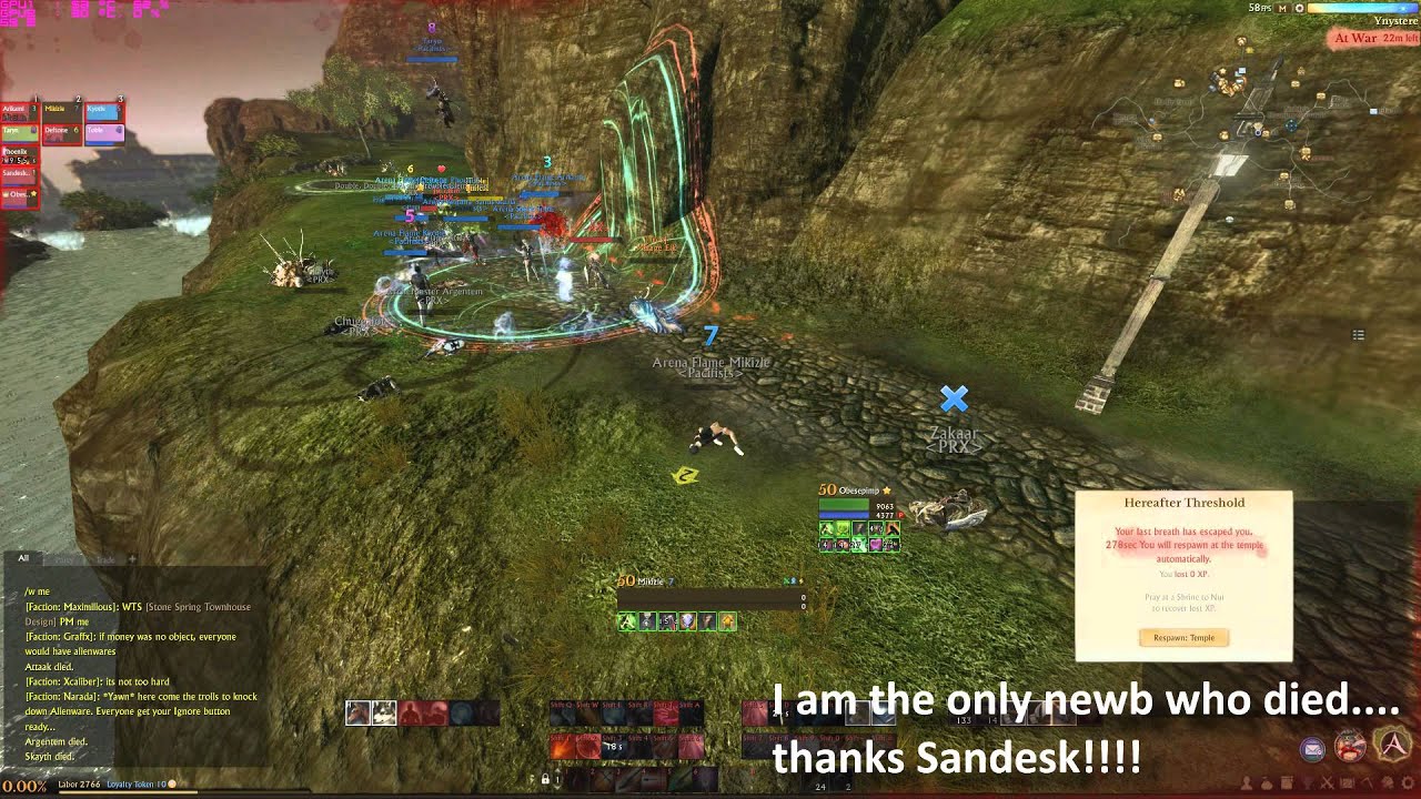 Archeage NA small 9 man group pvp (Pacifists) primeval