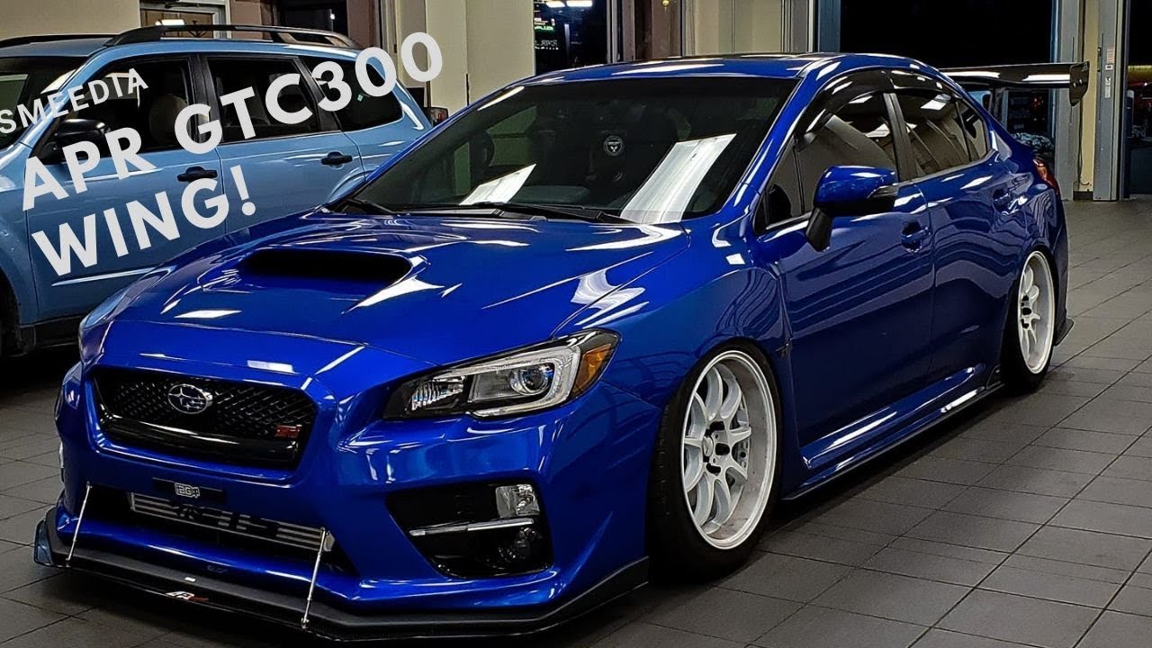 APR GTC300 Wing on the STI!