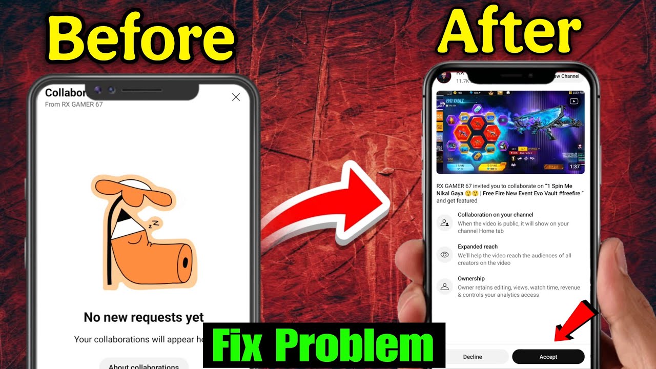 No new requests yet Collab YouTube Problem Fix #youtubevideos