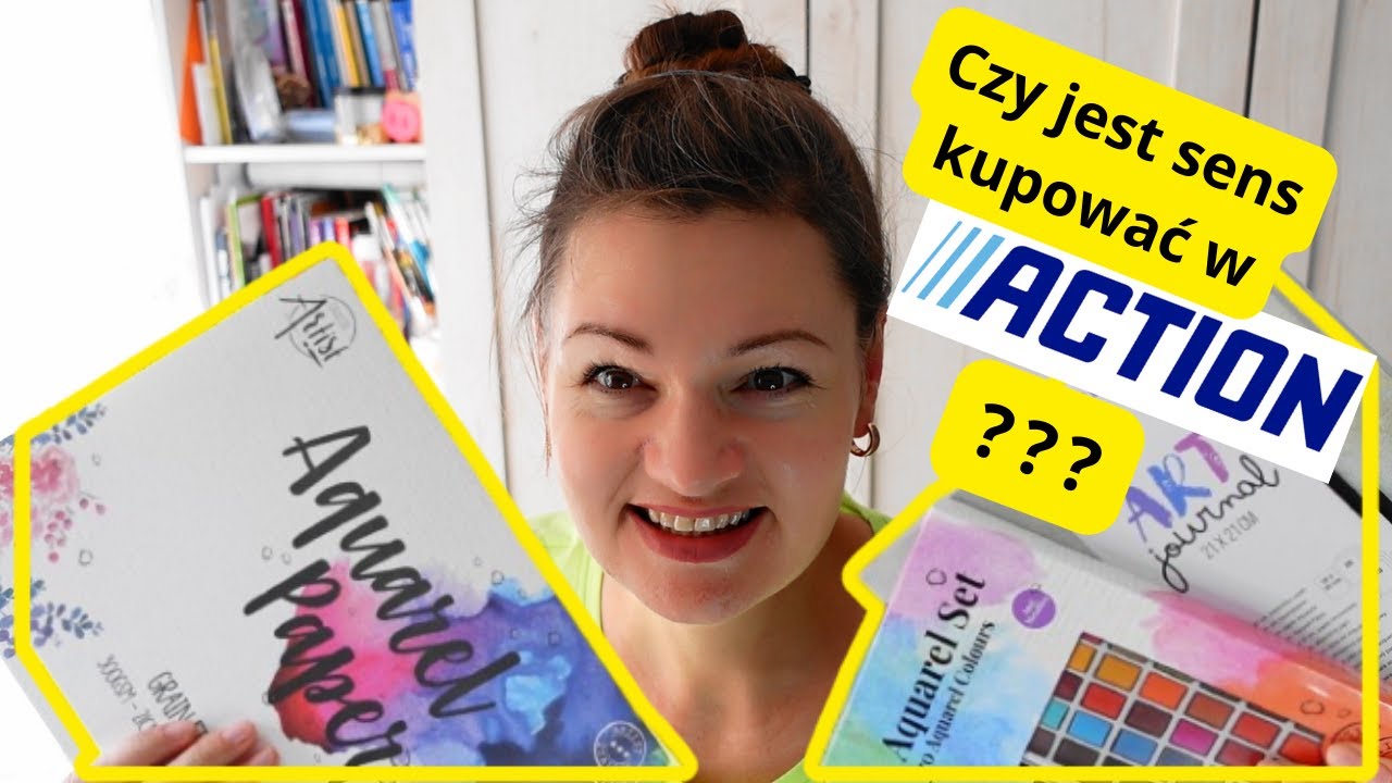 Test farb akwarelowych i papieru akwarelowego Action firmy CREATIVE ARTIST AQUAREL SET 70 colours