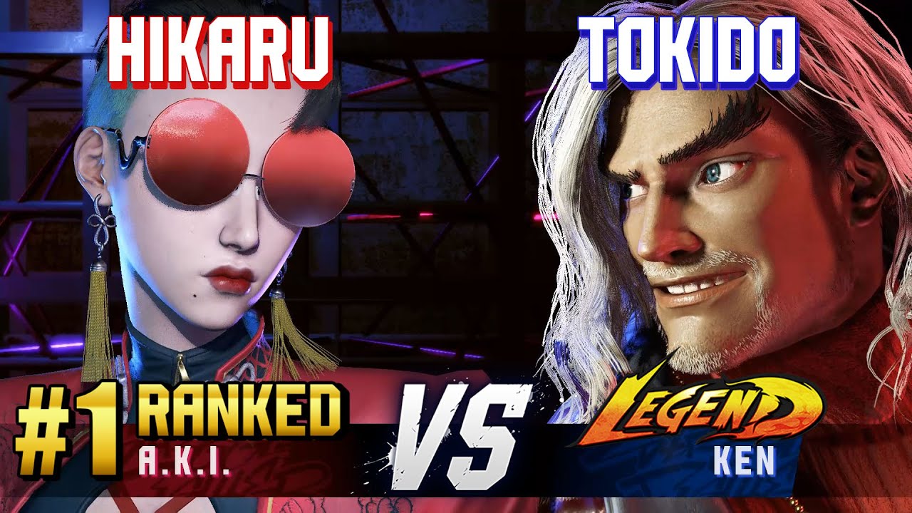 SF6 ▰ HIKARU (#1 Ranked A.K.I.) vs TOKIDO (Ken) ▰ High Level Gameplay