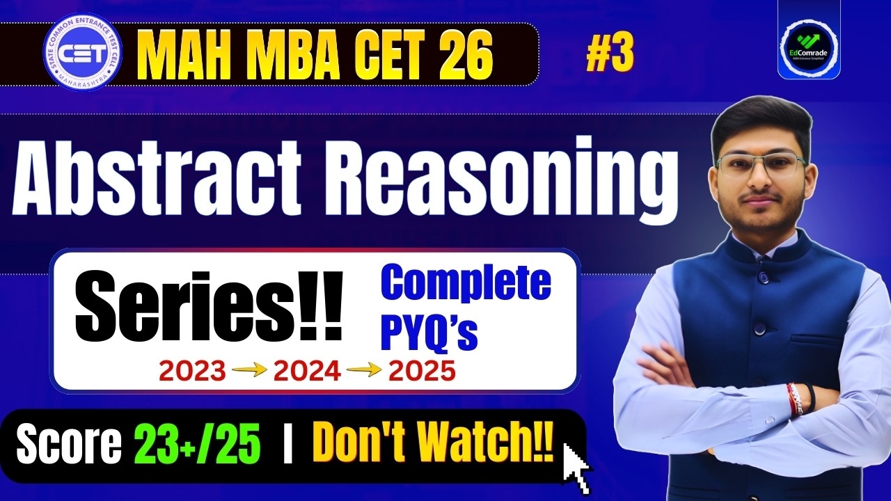 MAH MBA CET 2026 | ABSTRACT REASONING  | Day-3 | By Akash Sir