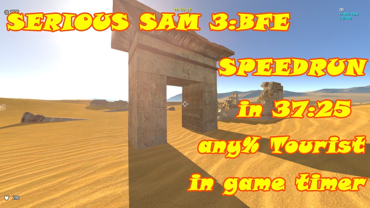 Serious Sam 3:BFE SpeedRun Any% Tourist in 37:25 (in game timer)