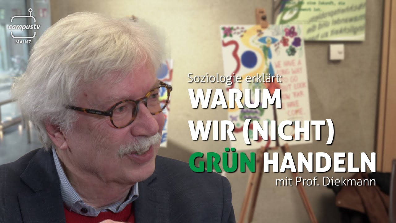 Wissenschaft für die Welt - Soziologie erklärt: Warum wir (nicht) grün handeln (mit Prof. Diekmann)