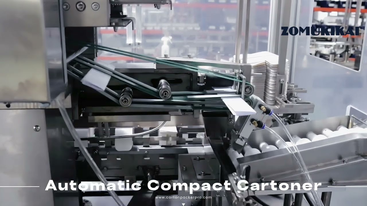 ZOMUKIKAI Automatic vial serum spray small bottle cartoning machine #boxpackaging
