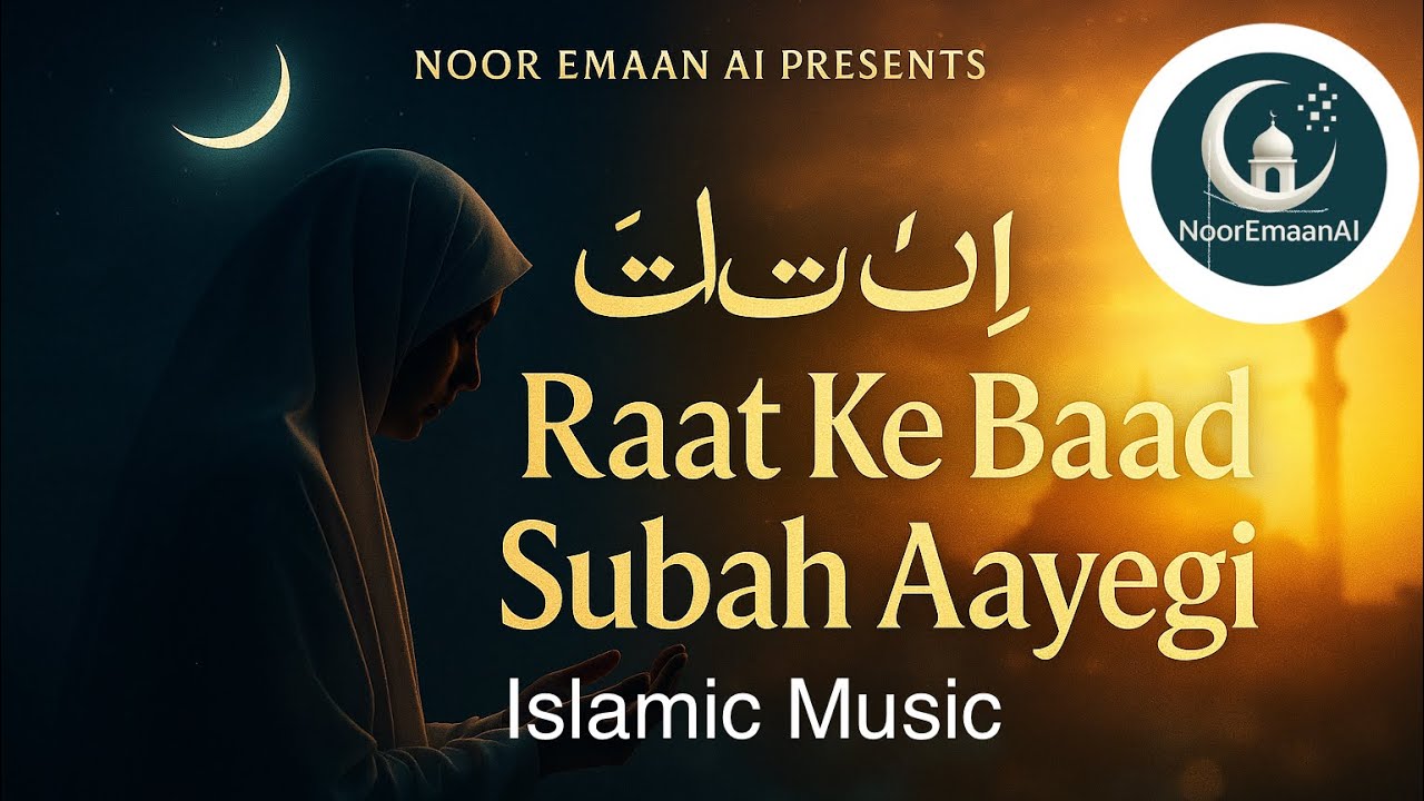Raat Ke Baad Subah Aayegi | Heart-Touching Hamd | Urdu Hindi Hamd by Noor Emaan AI