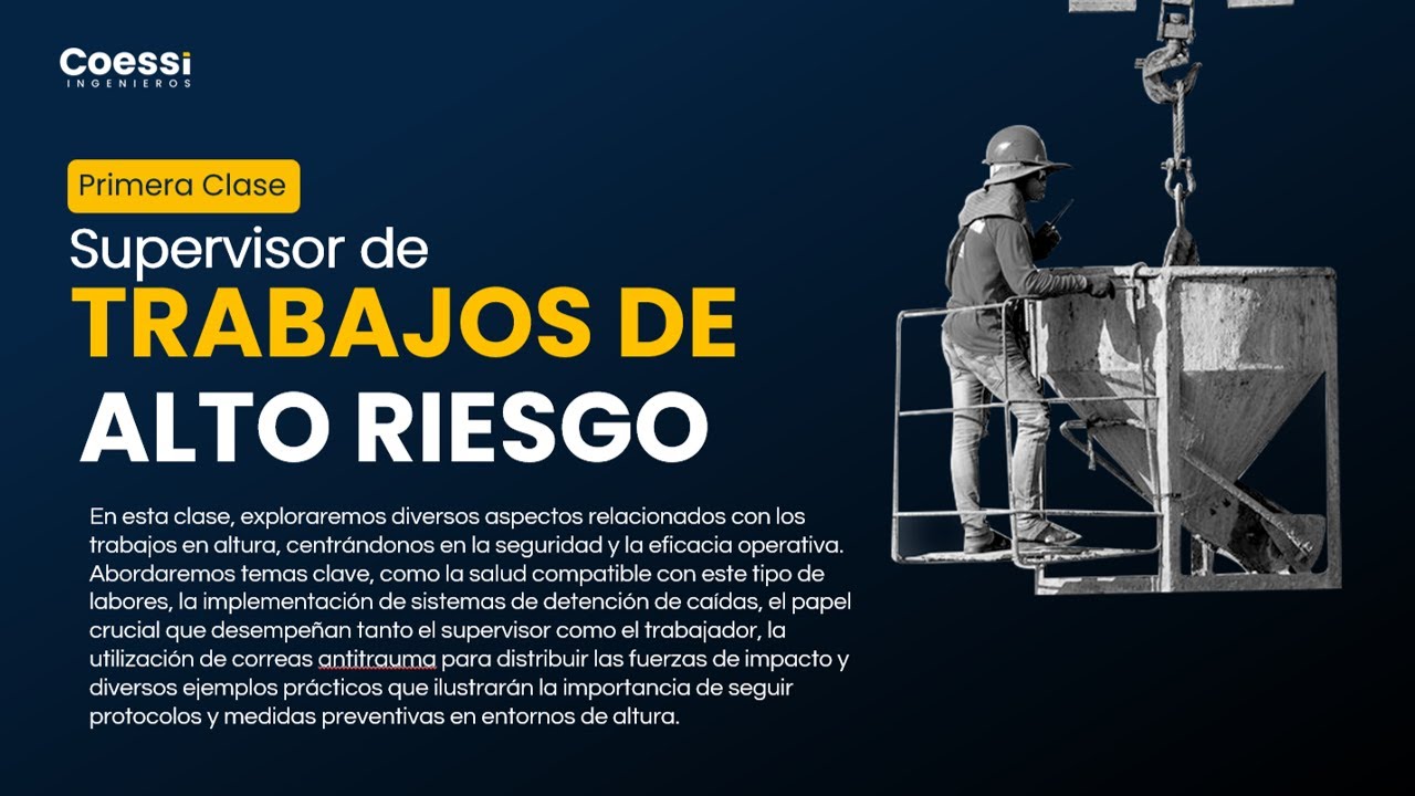 Clase 01 - Supervisor de trabajos de alto riesgo
