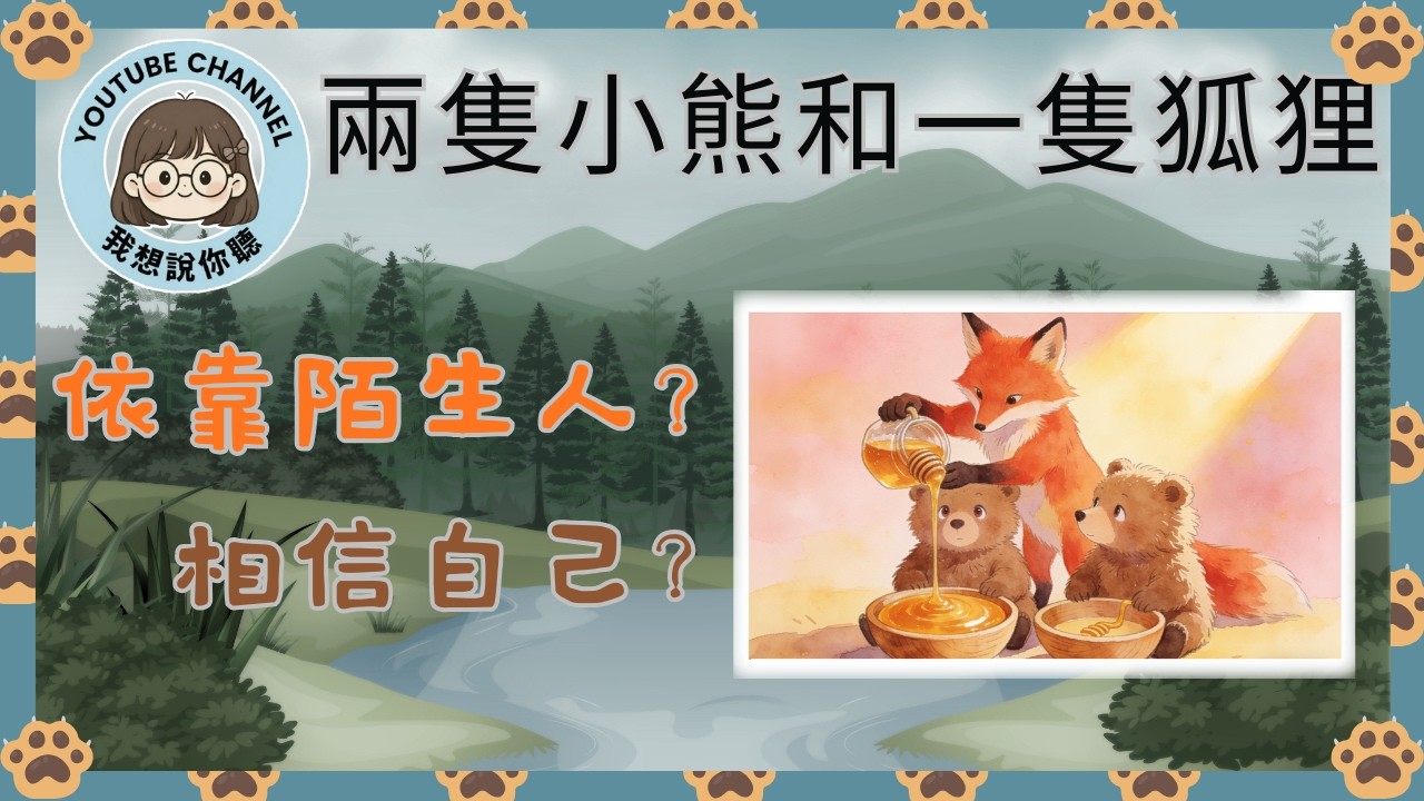 「我想說你聽 」- 民間寓言❤️《兩隻小熊和一隻狐狸》