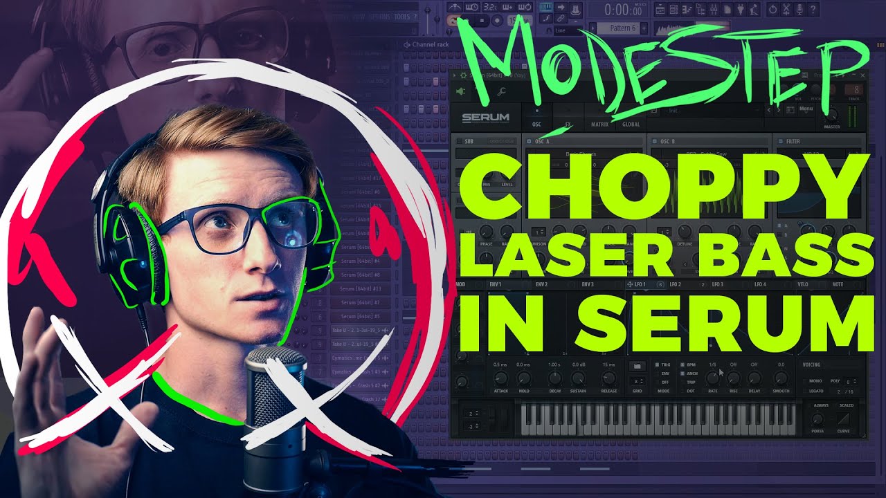 How to make Modestep style laser choppy bass in Serum