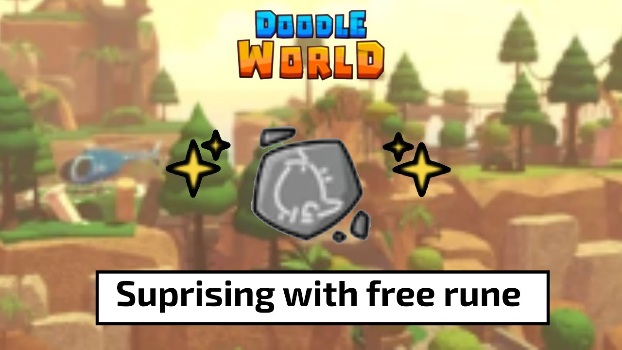 Asking for a free misprint but surprising them with a Groato rune stone -   Doodle World