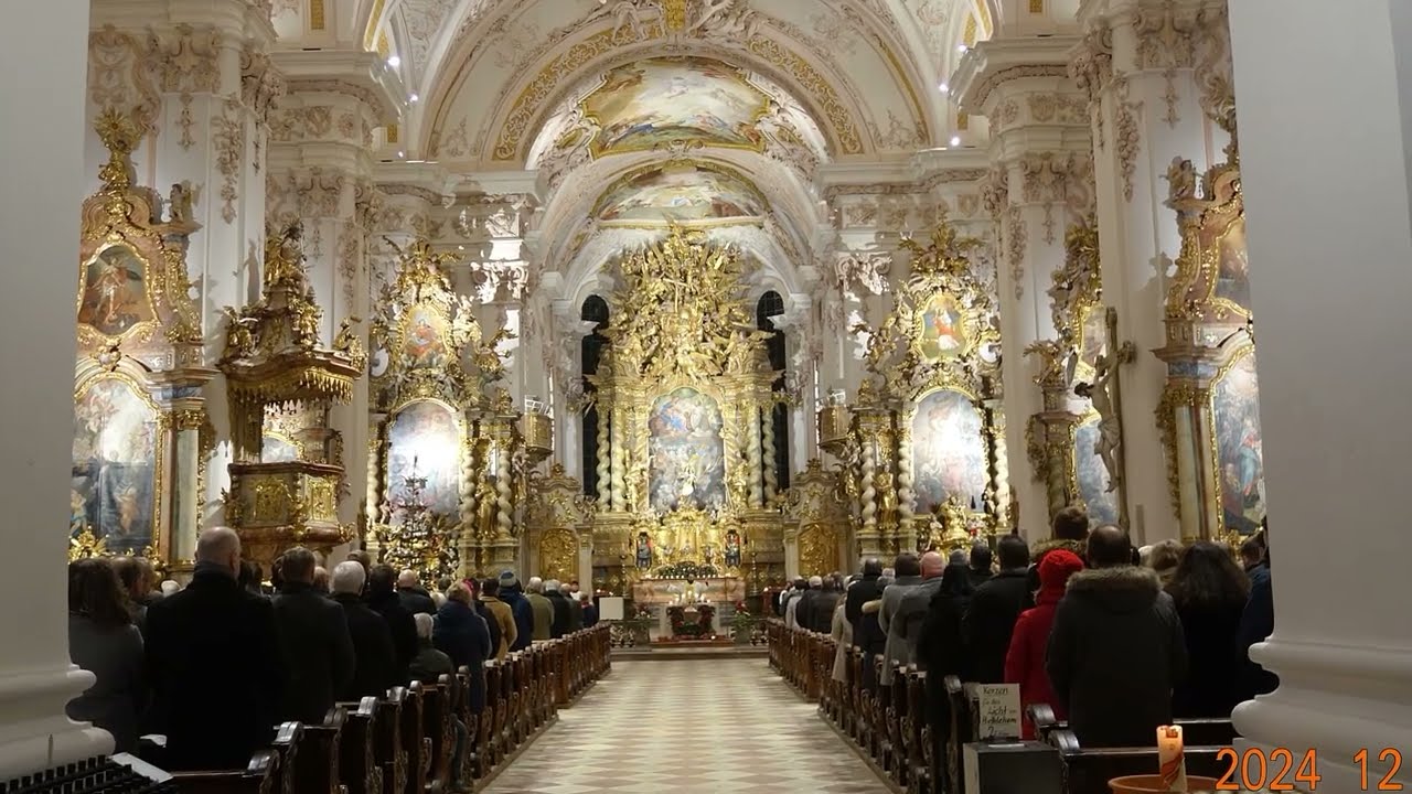 Auszug Christmette Asamkirche Aldersbach.