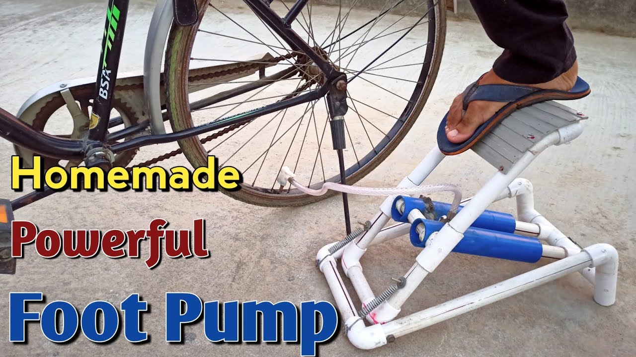 How To Make Pvc Foot Air Pump At Home | घर पर कैसे foot air pump बनाए | 2021