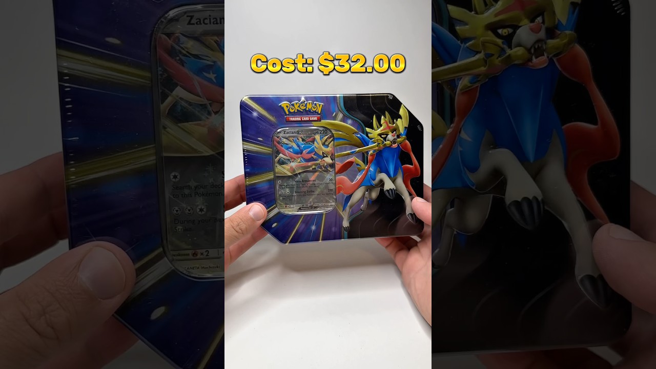 I Open a Zacian Pokemon Card Tin
