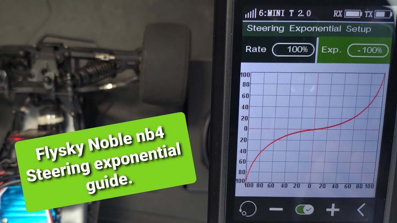 Flysky Noble nb4 steering exponential quick guide.