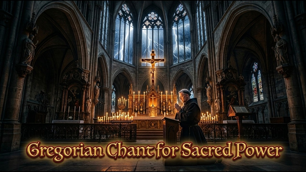 Gregorian Chant for Healing Sleep and Holy Serenity | Benedictine Ambience and Sacred Balance
