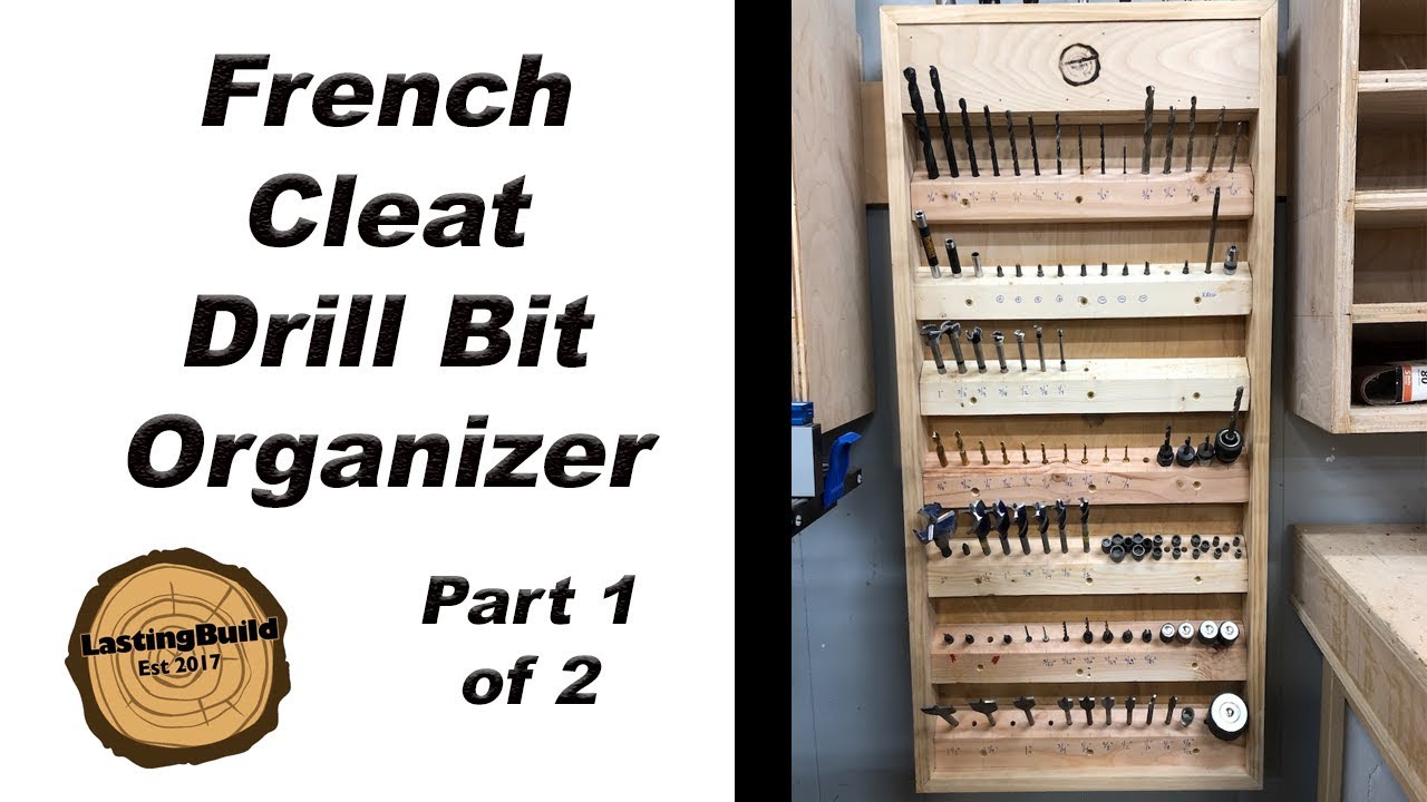 Настенный органайзер для инструментов French Cleat | Органайзер для свёрл