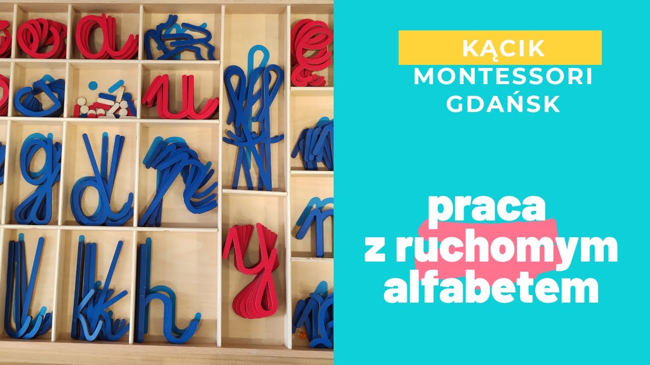 pomoc Montessori - ruchomy alfabet