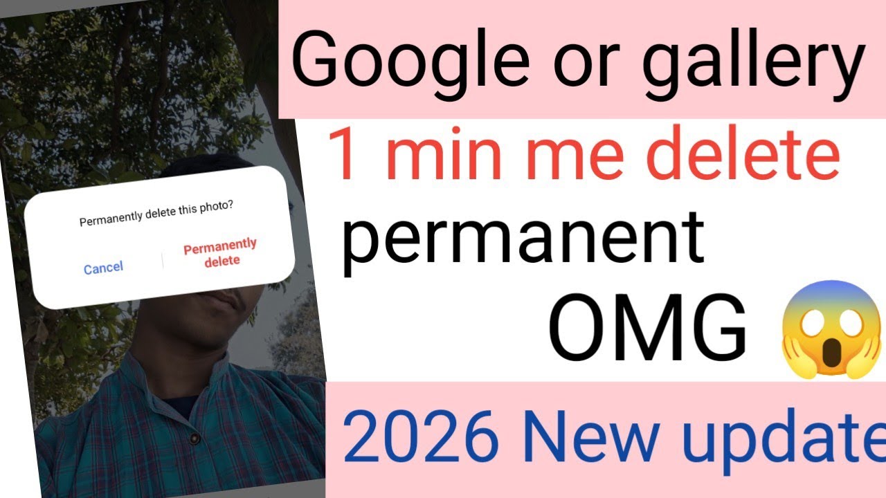 Google or gallery photos delete kare permanent l HOw to delete permanent photo  and video 