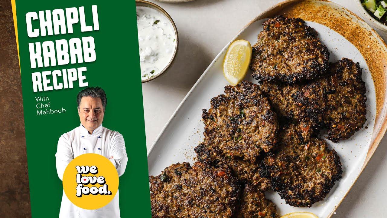 Peshawari Chapli Kabab Recipe | Chef Mehboob | We Love Food