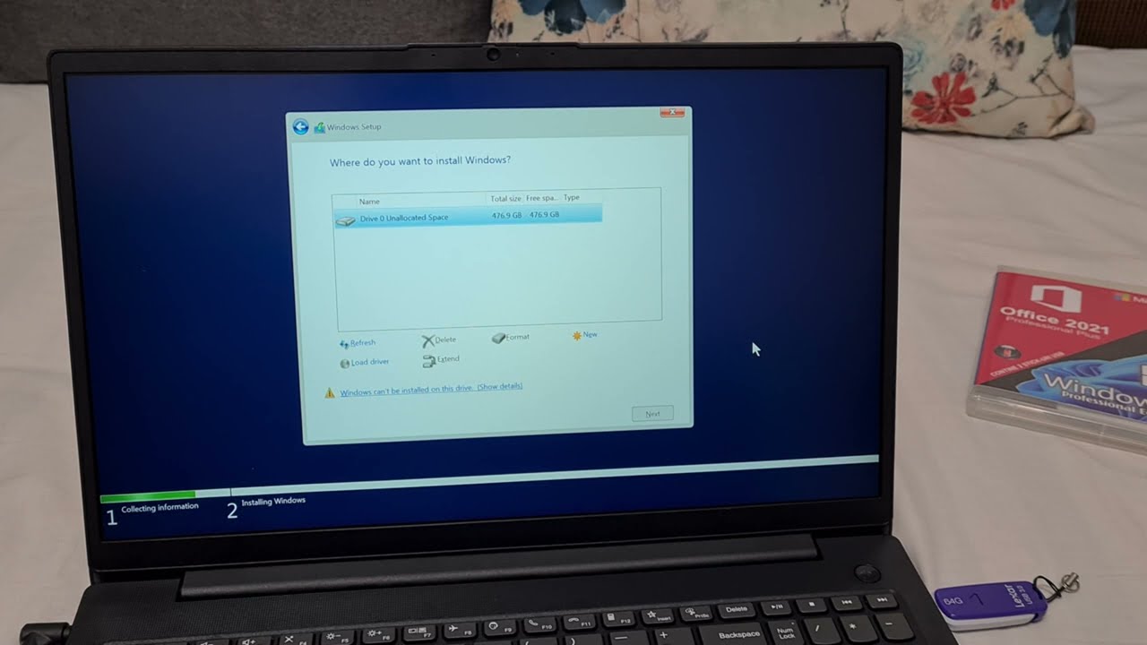Windows can't be installed on this drive (Windows 11, 0x80300001, New)