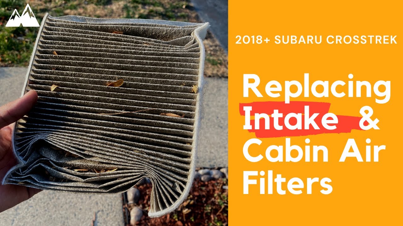 Subaru Crosstrek Intake Filter Install and Cabin Air Filter Change | 2018 2019 2020 2021