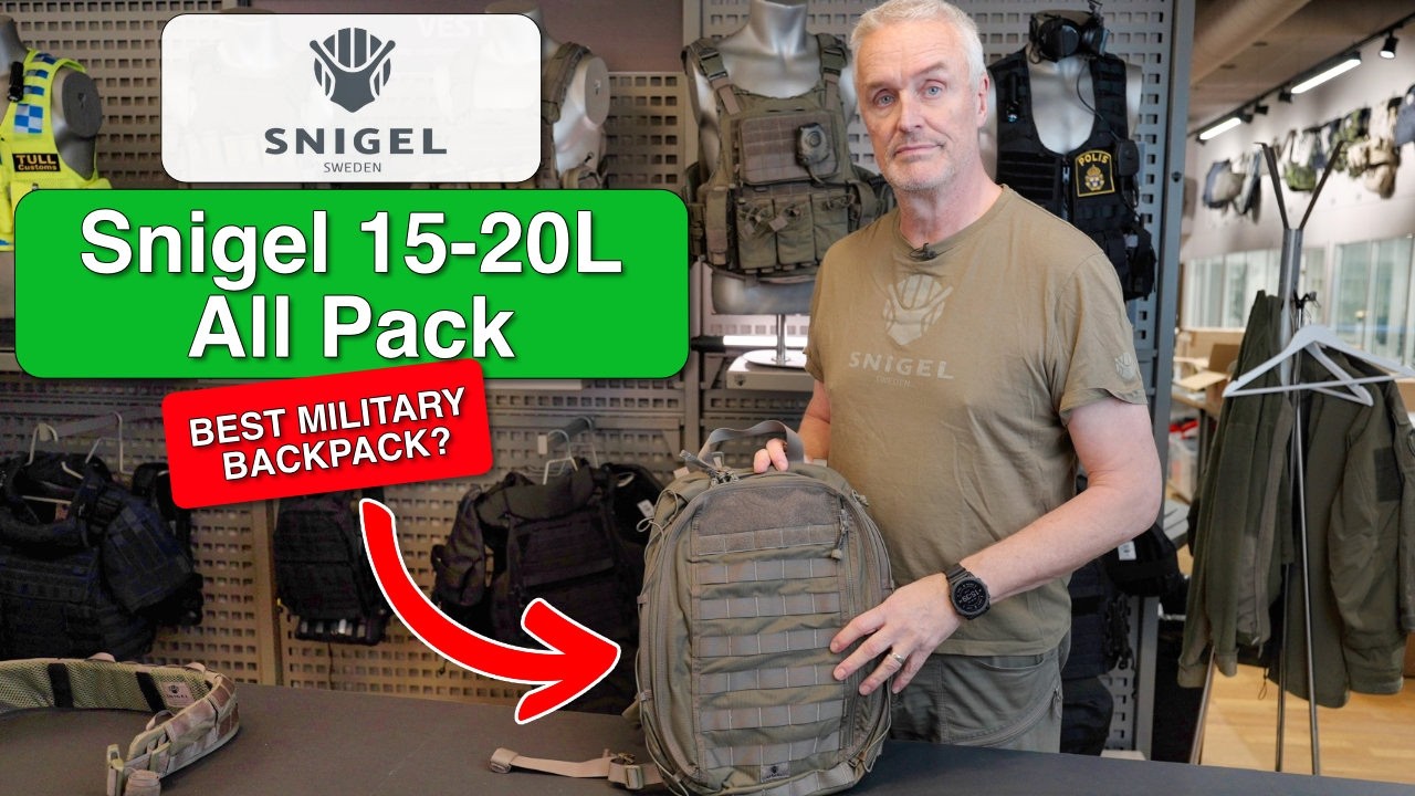 Snigel 15-20L All Pack Tactical Backpack by SnigelDesign