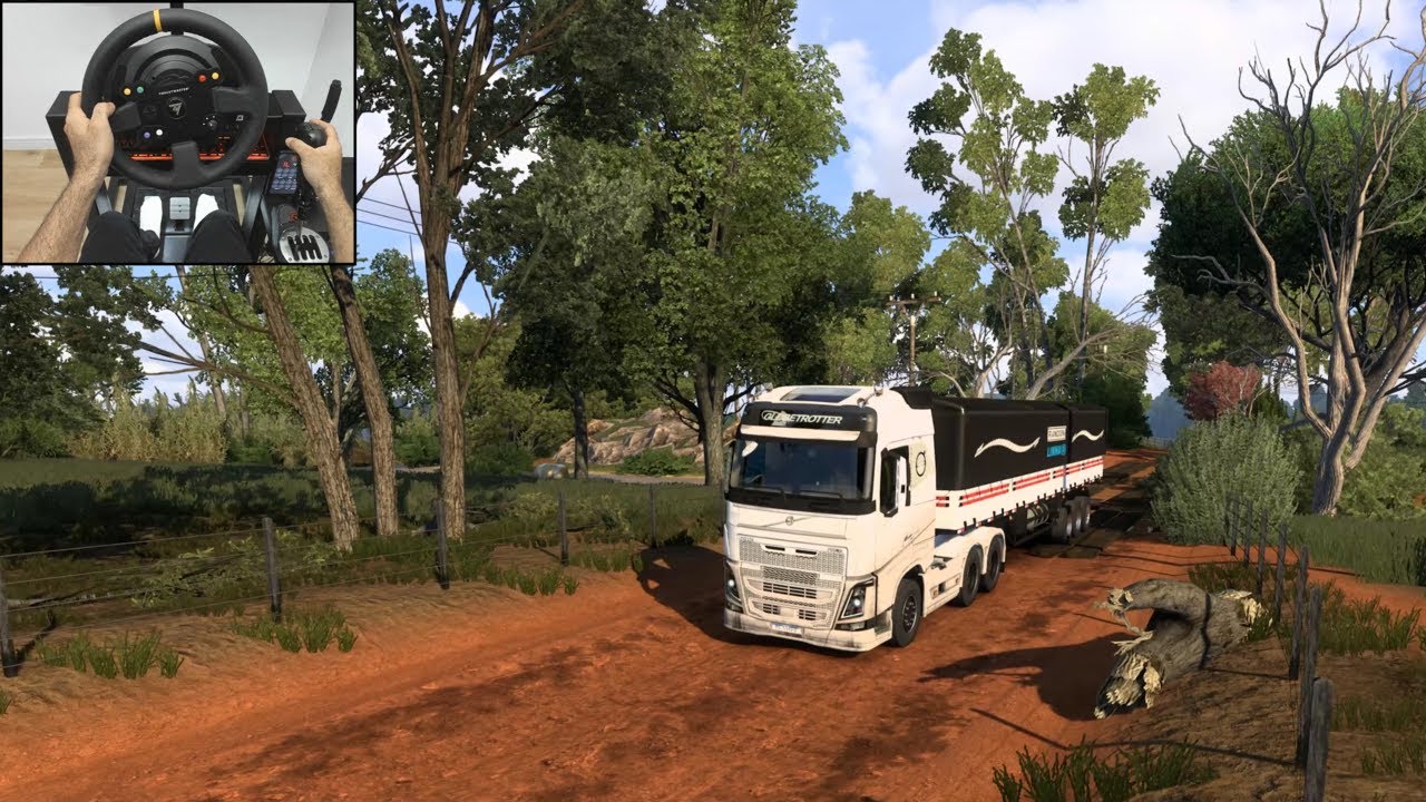 Delivery to a Brazilian farm - Euro Truck Simulator 2 | Thrustmaster T300RS | Gameplay