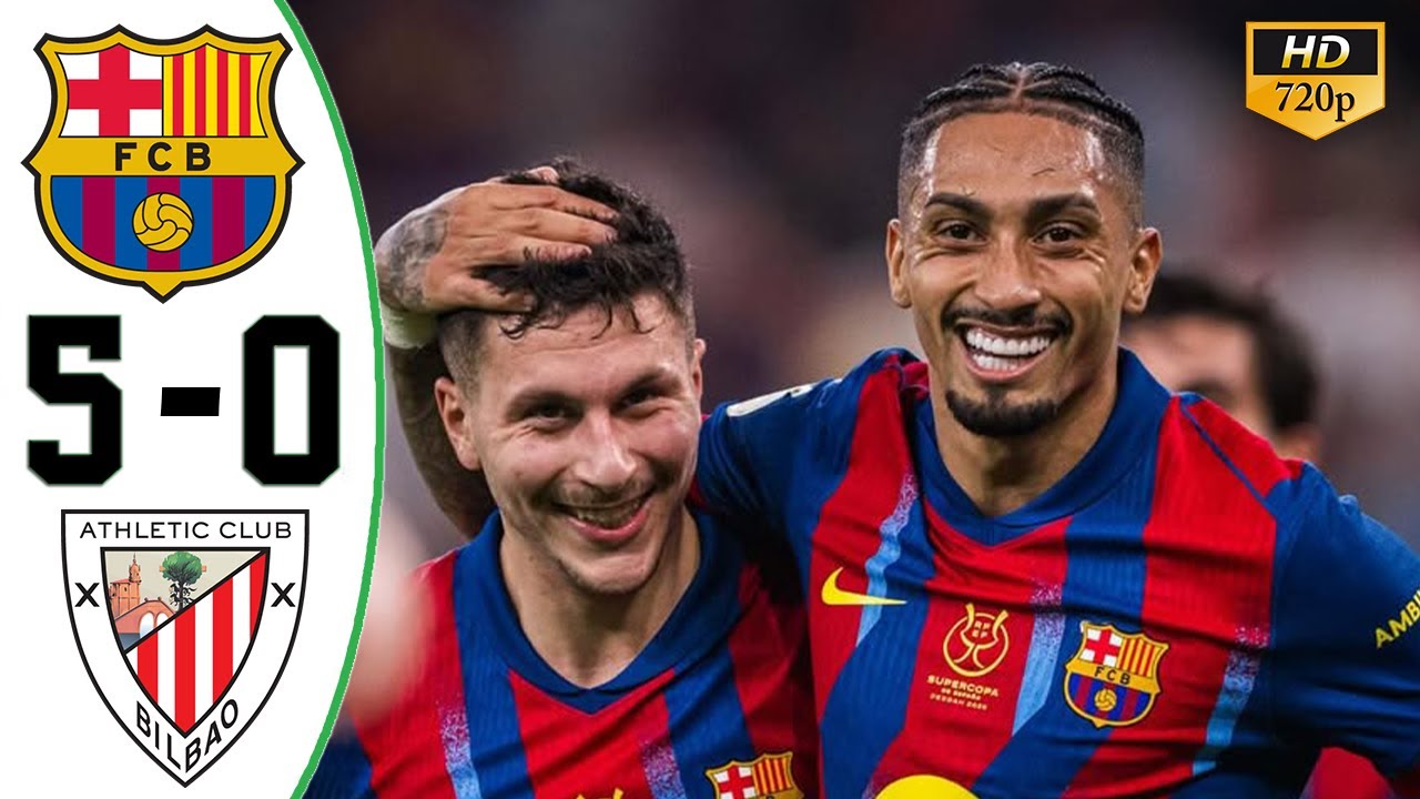 Барселона — Бильбао 5:0: все голы и лучшие моменты (2026)