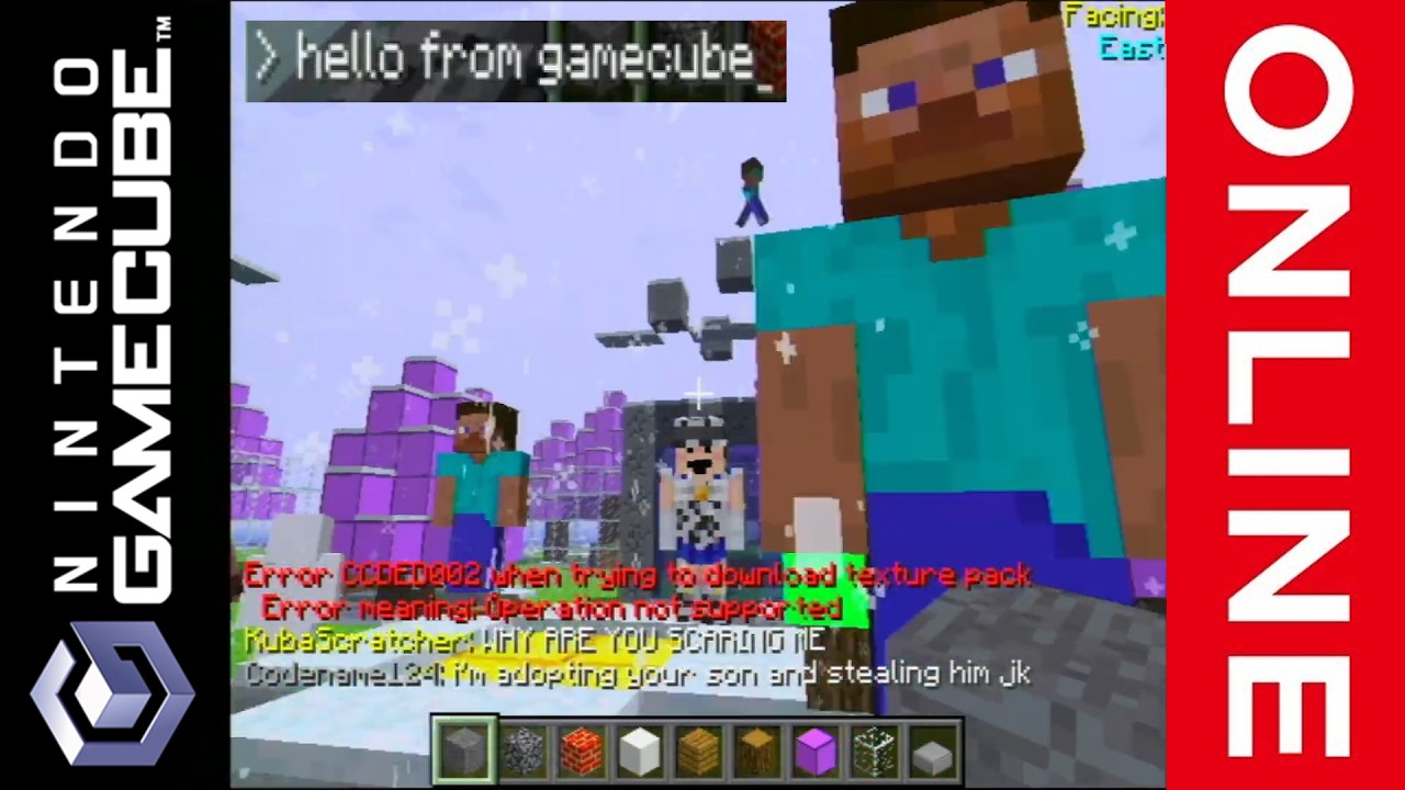 Playing Minecraft Online on Real GameCube (ClassiCube Alpha)