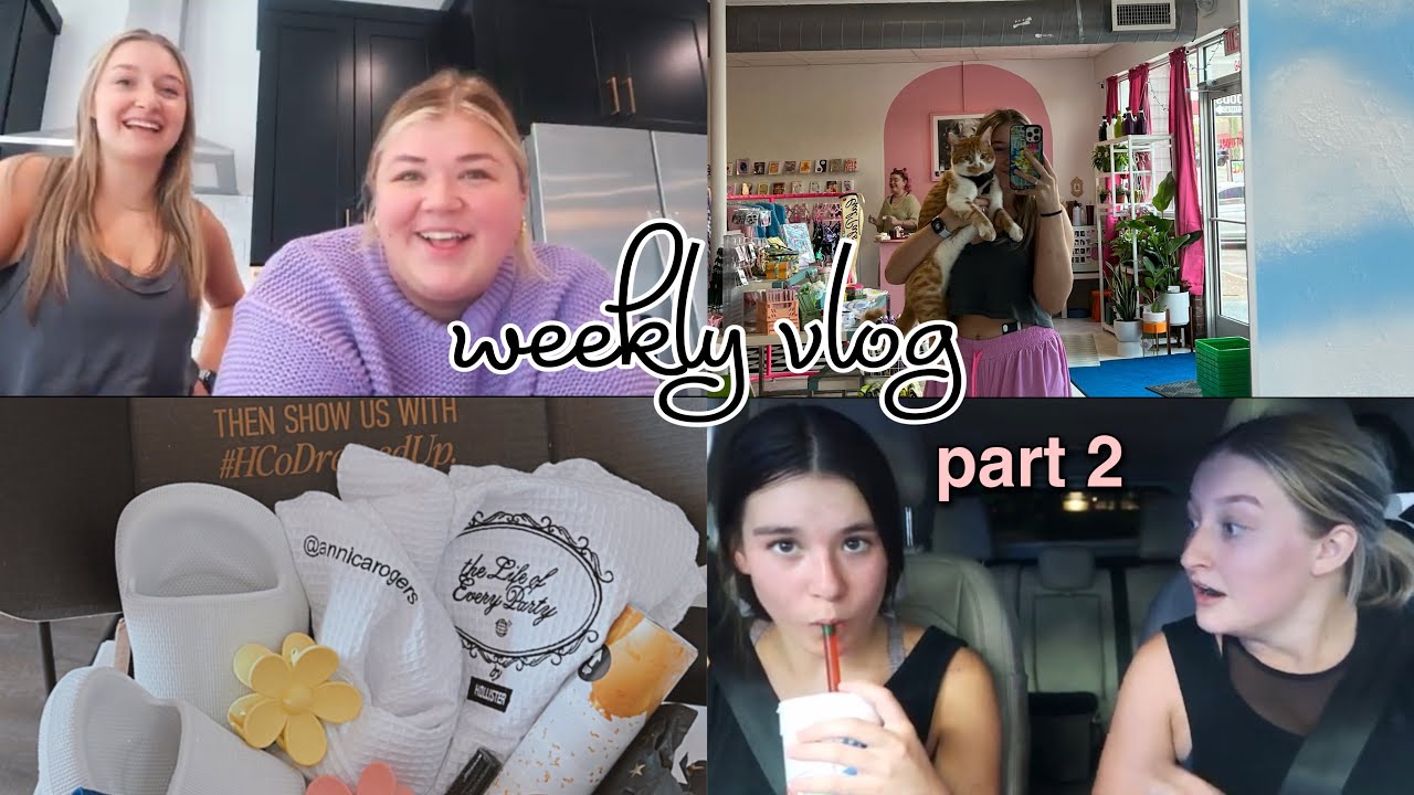 week in my life!! kitty play date, alani nu coffee, and sonic has boba???