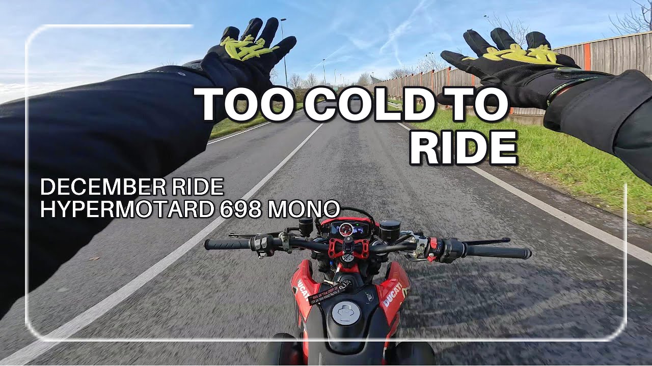 Спуск с горы, расслабление на нейтральной передаче с Hypermotard 698 Mono