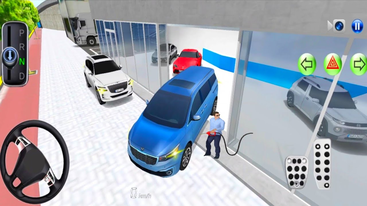 New Old Kia Carnival MPV Drive in Showroom & Gas Station - 3D Driving Class 2026 - Android Gameplays