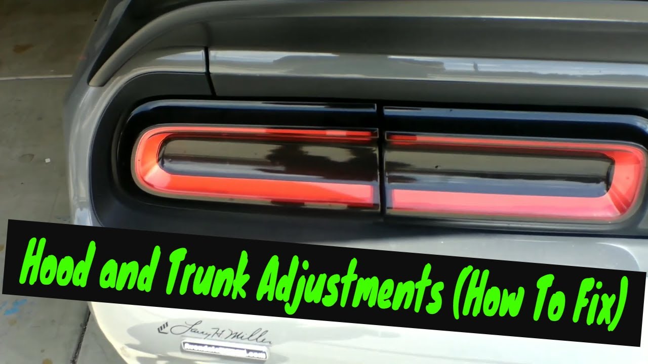 2019 Dodge Challenger 1320 (Trunk and Hood adjustments)